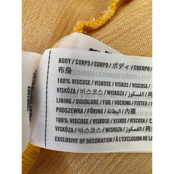 Abercrombie Kids Yellow Floral Mini Dress Sz 13/14 - Picture 7 of 7